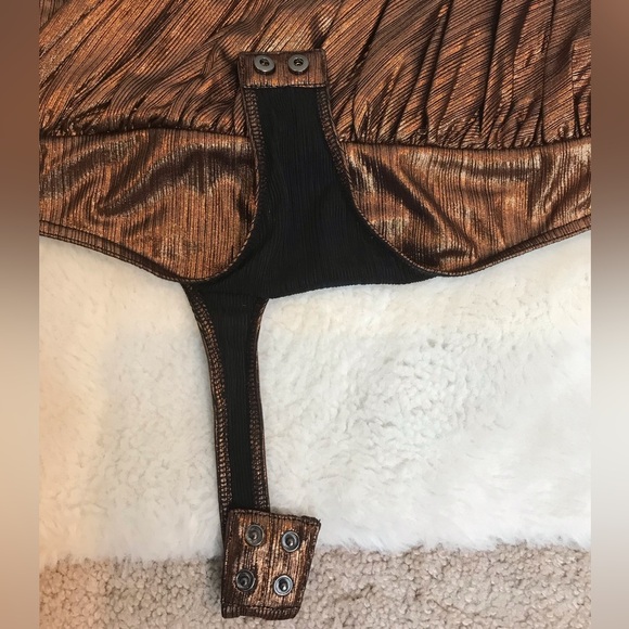 Retrofete Bronze Cassie Bodysuit size MEDIUM NWT - Picture 10 of 11